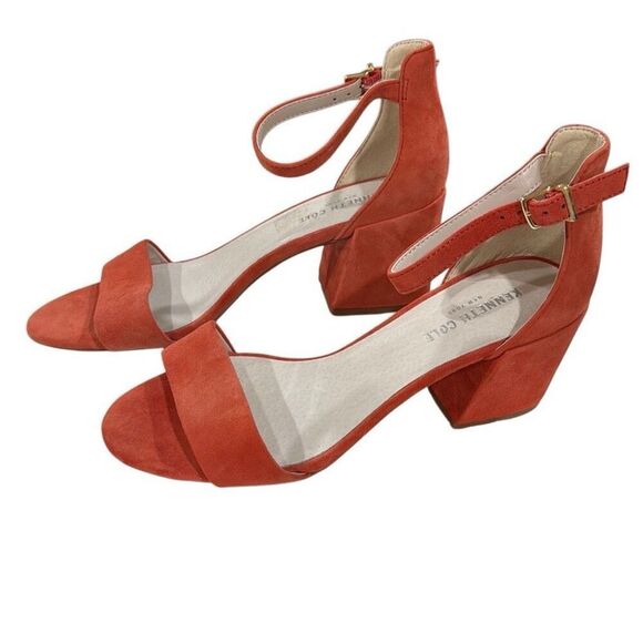 Kenneth Cole Hannon ankle wrap sandals with block heel - Picture 3 of 11